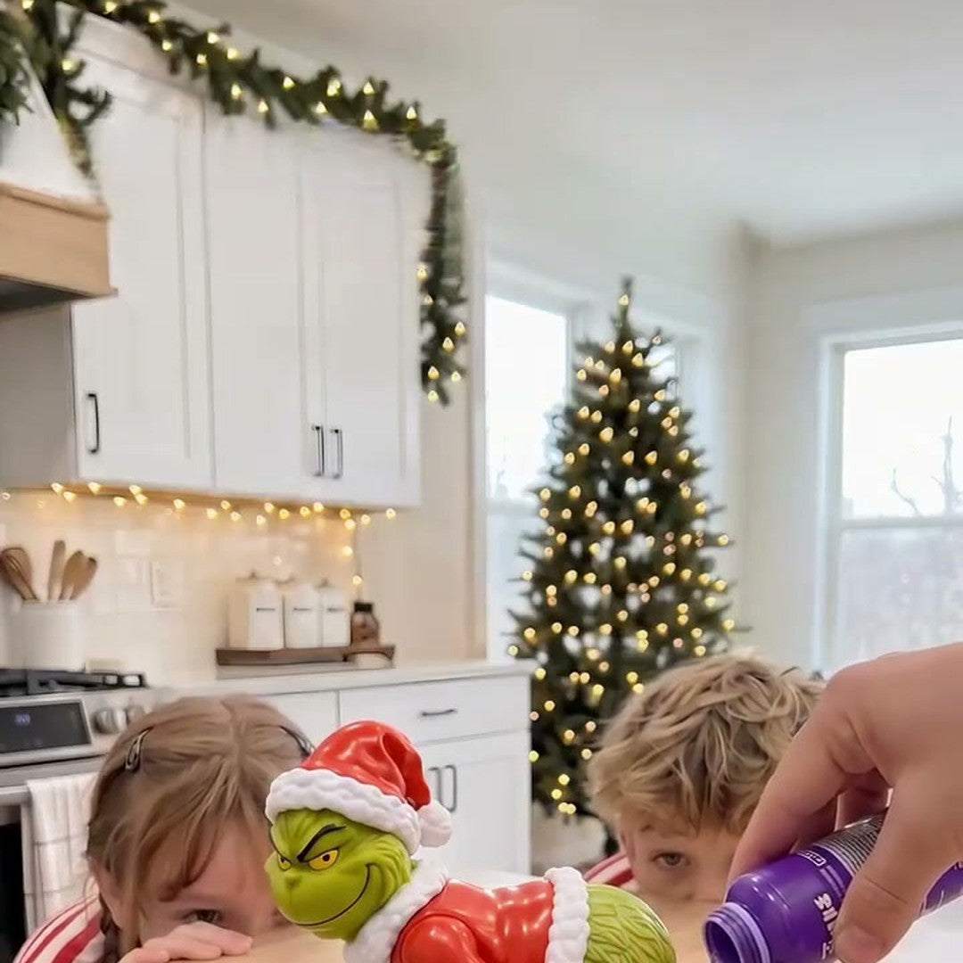 Grinch-boblemaskin som promper såpebobler
