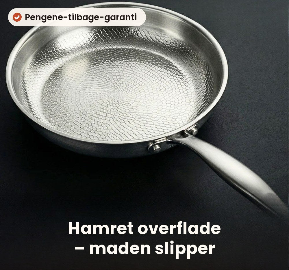Den hamrede overflade gør arbejdet