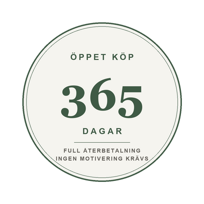 365 dagars öppet köp – full återbetalning, ingen motivering krävs