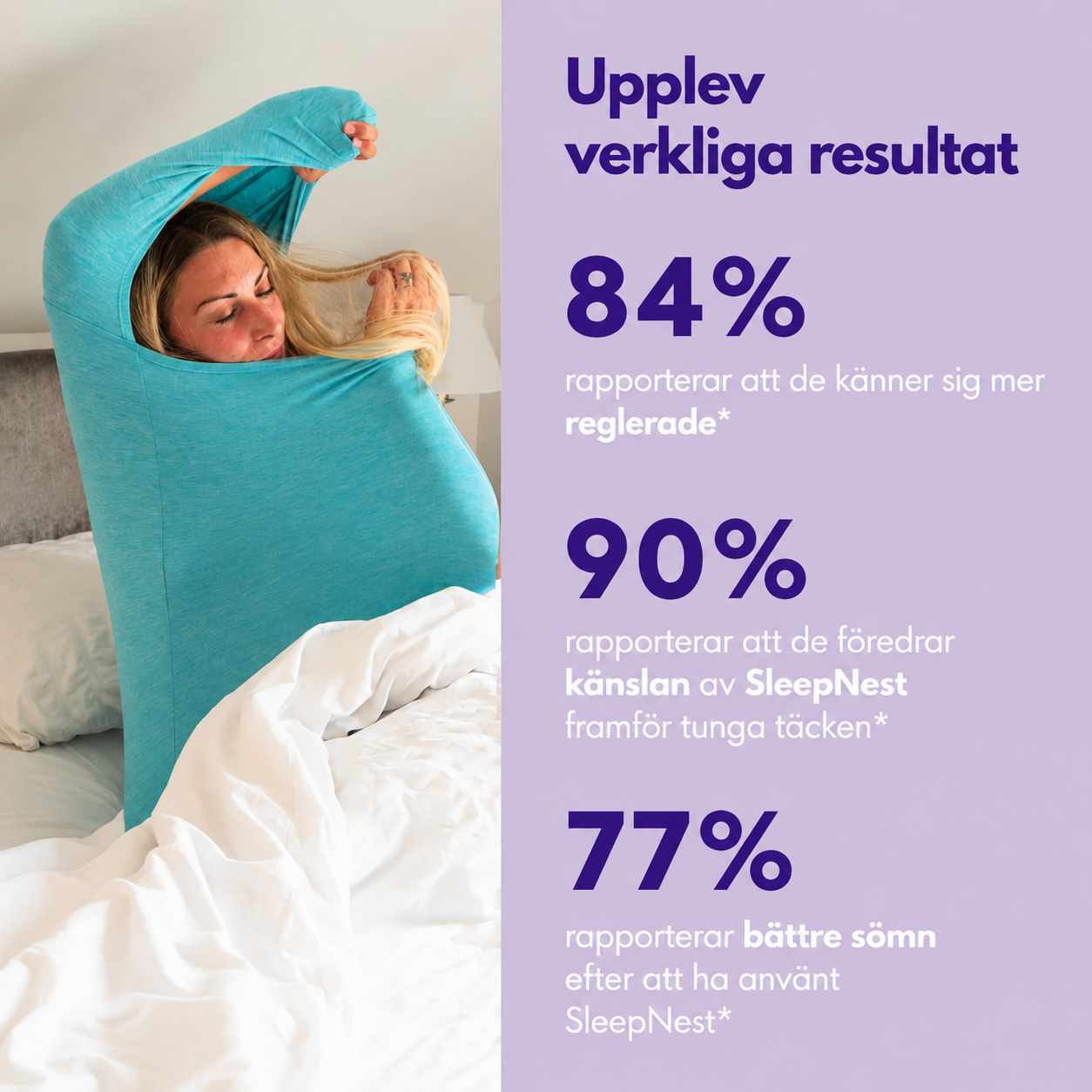 SleepNest sovpod vuxen – mjukt och andningsbart tyg