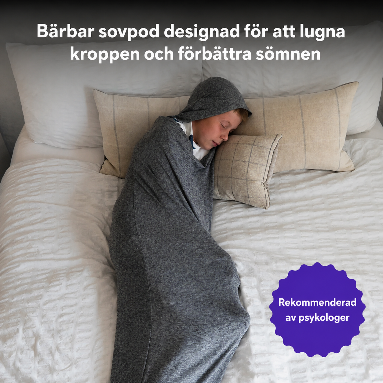 SleepNest sovpod barn i grå