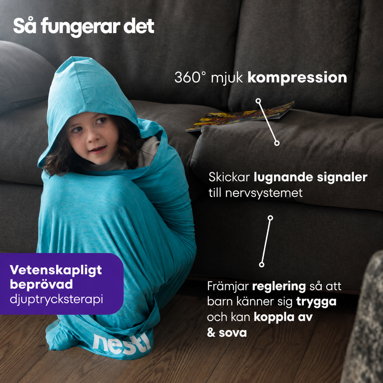 SleepNest sovpod barn – armarna fria och öppen fotdesign