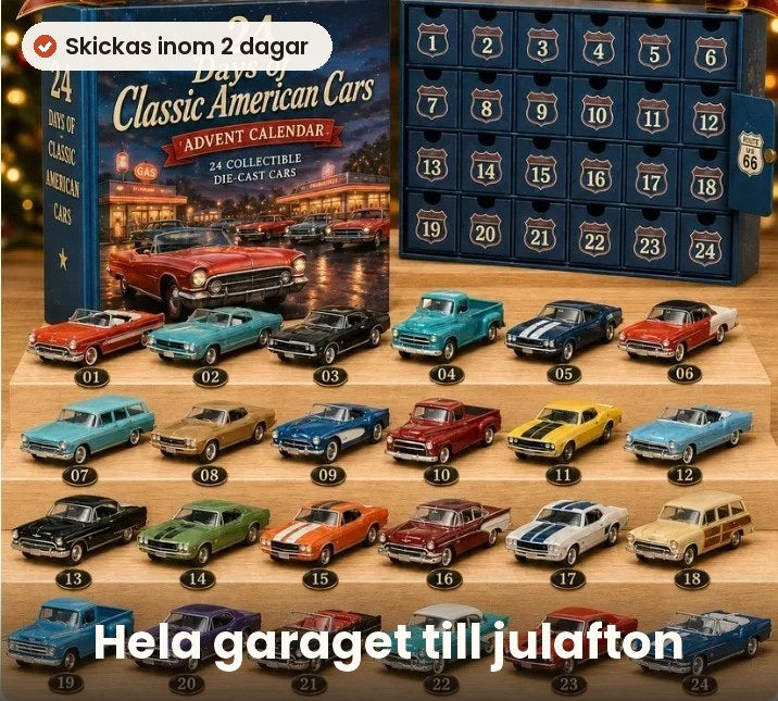 24 olika bilar