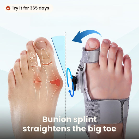 Bunion splint for a crooked big toe