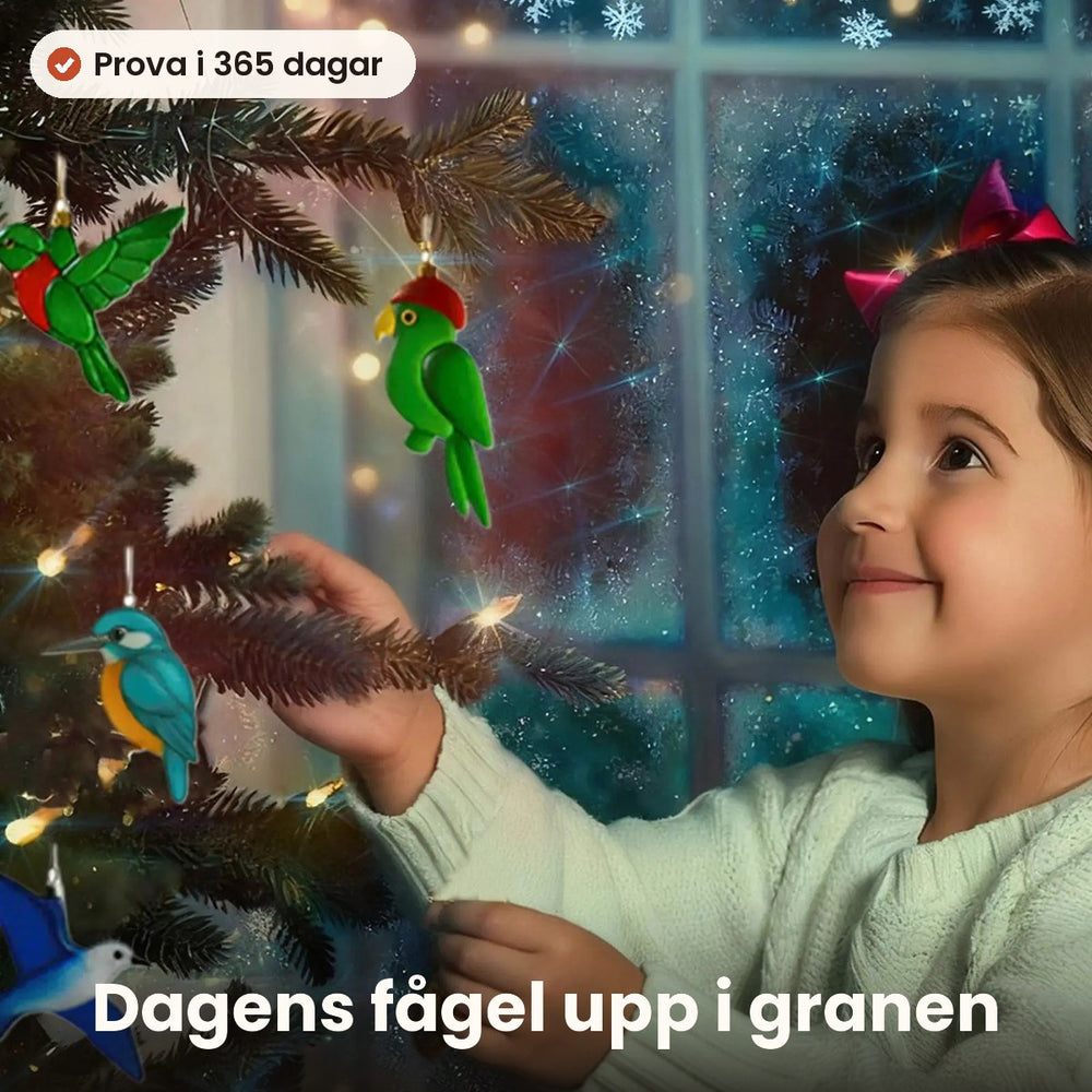 Granen fylls med fåglar