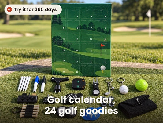 Advent calendar with 24 golf accessories