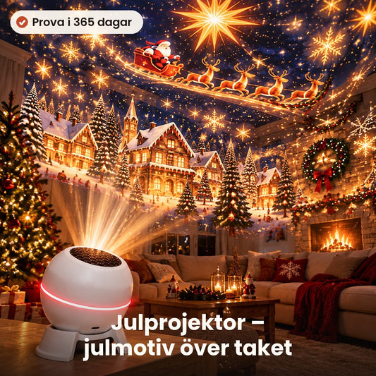 Julprojektor för tak och väggar