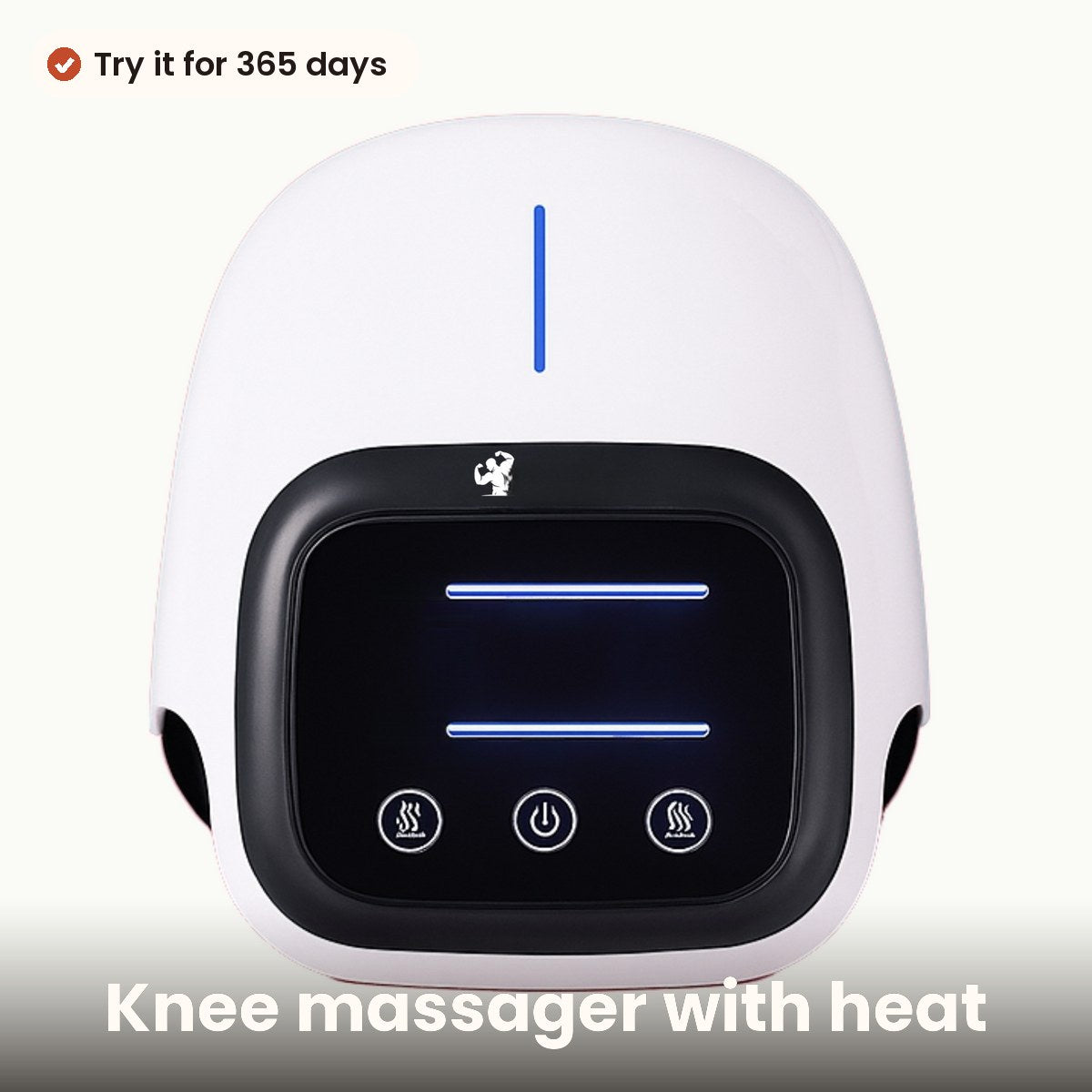 Knee massager with heat and vibration
