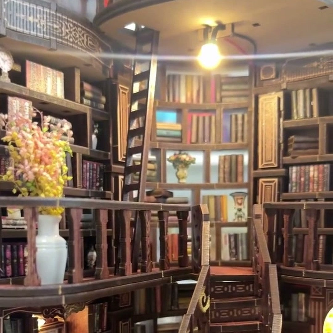 Mini-biblioteket – bygg ditt eget lille bibliotek med lys