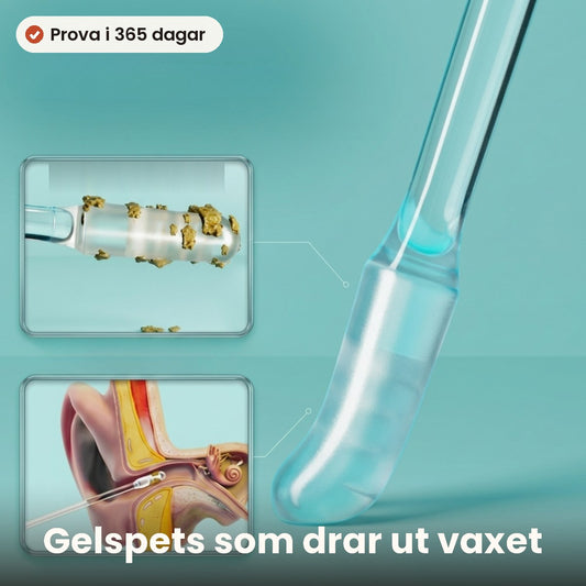 Öronstickor med klibbig gelspets