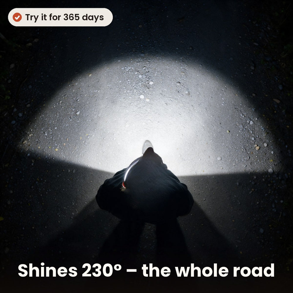230° wide, not a narrow dot