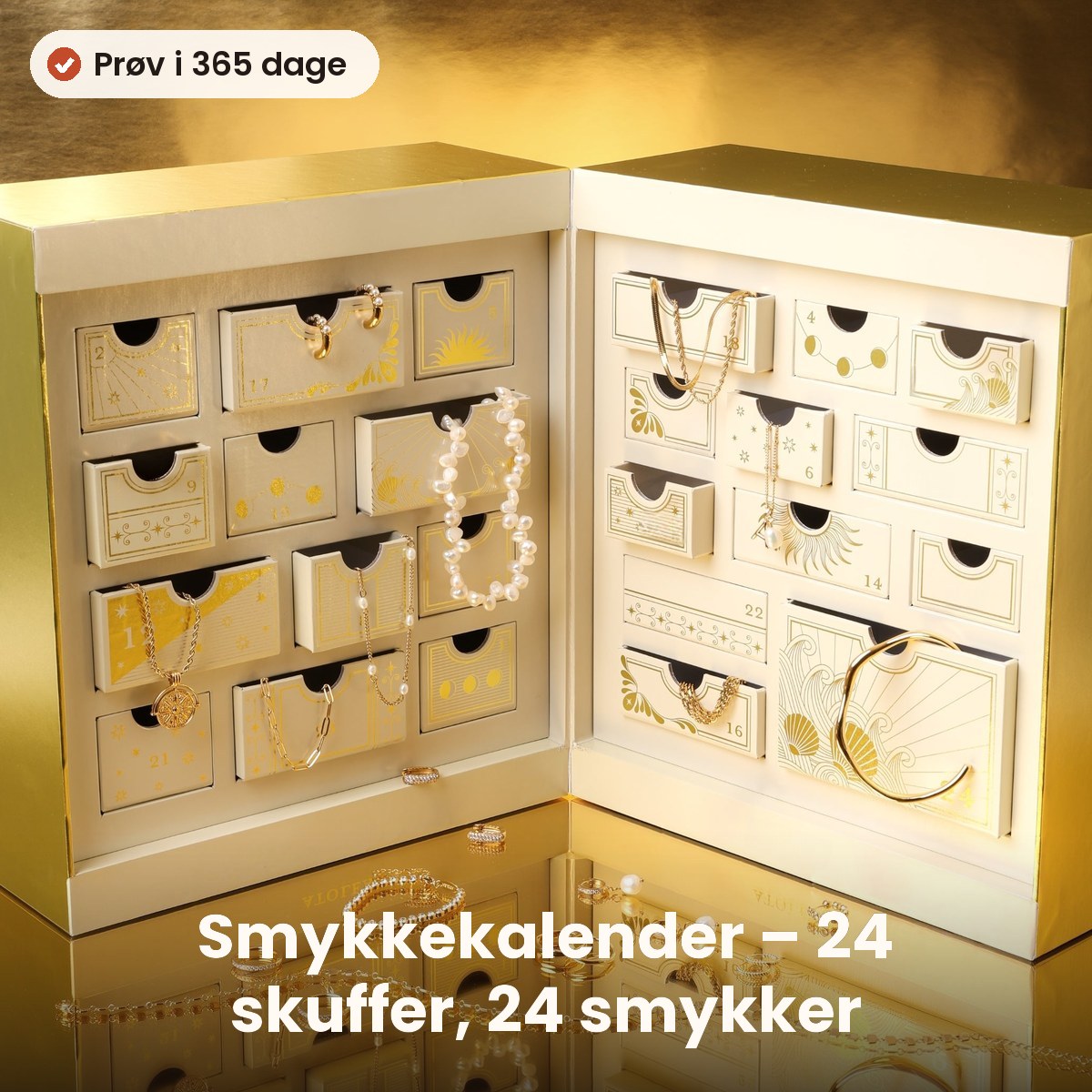 Julekalender med 24 smykker