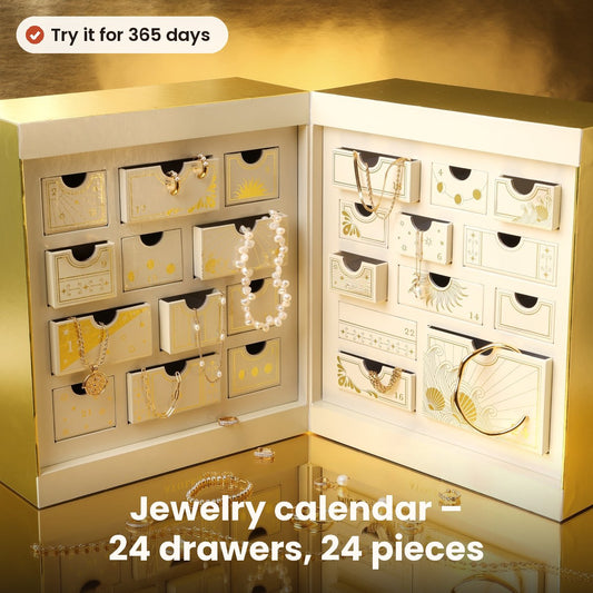 Advent calendar with 24 pieces of jewelry