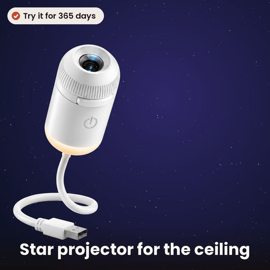 Star projector with picture discs