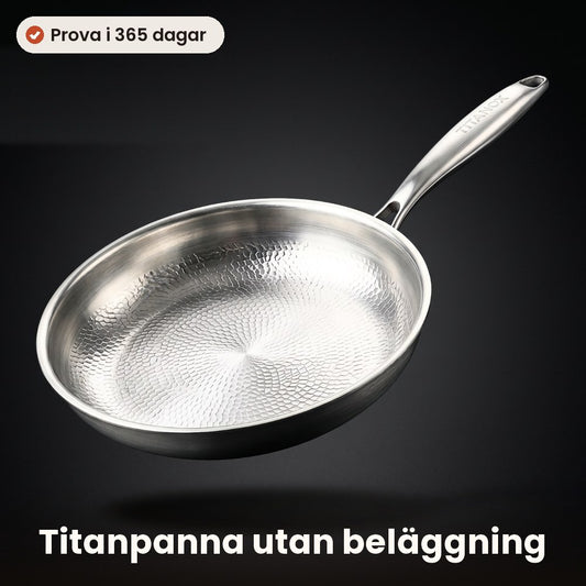 Stekpanna i titan utan beläggning